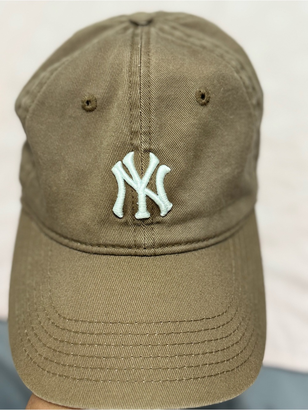 MLB Embroidered Khaki Baseball Cap & cute Girl boss cap BOGO